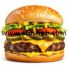 هالوپینو چیزبرگر ذغالی
