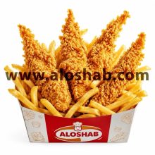 فیله مرغ سوخاری ۴ تکه و سیب زمینی