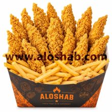 فیله مرغ سوخاری ۱۴ تکه و سیب زمینی
