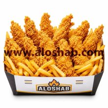 فیله مرغ سوخاری ۱۱ تکه و سیب زمینی