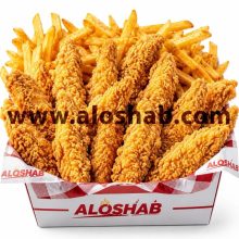 فیله مرغ سوخاری ۱۲ تکه و سیب زمینی
